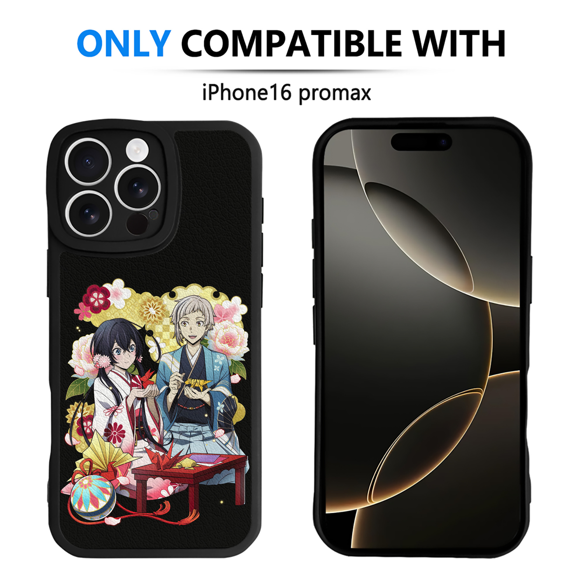 （画像用） 文豪ストレイドッグス Bungo Stray Dogs 【iPhone 16シリーズ対応】シリコンスマホケース（レザー調） 材質：シリコン